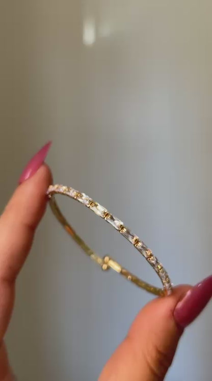 Golden Hour Crystal Bangle