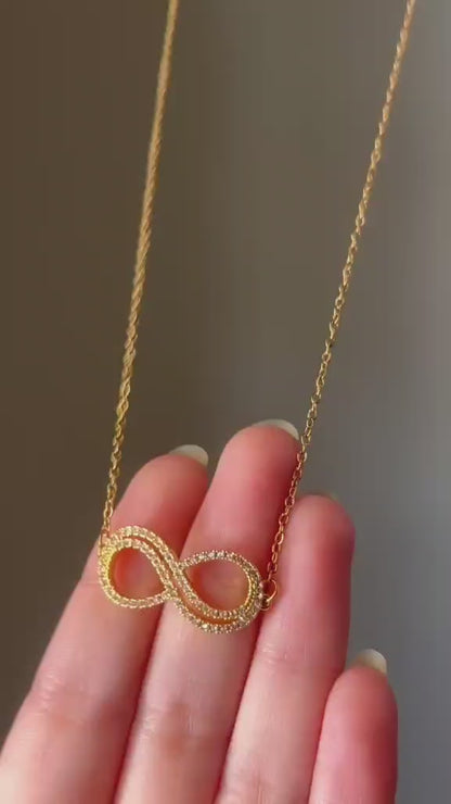 Eternal Sparkle Infinity Necklace