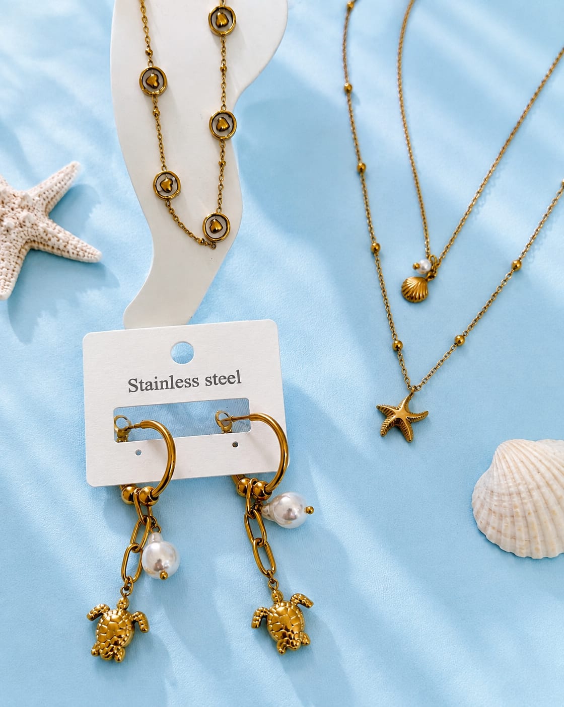 Golden Coastal Charm Set