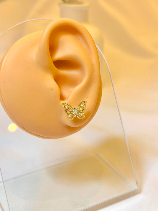 Iridescent Filigree Butterfly Piercing