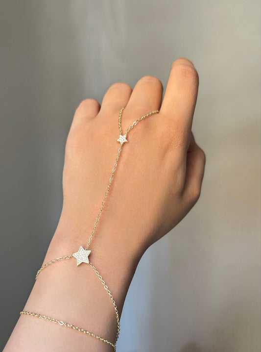 Sparkling Starlet Hand Chain