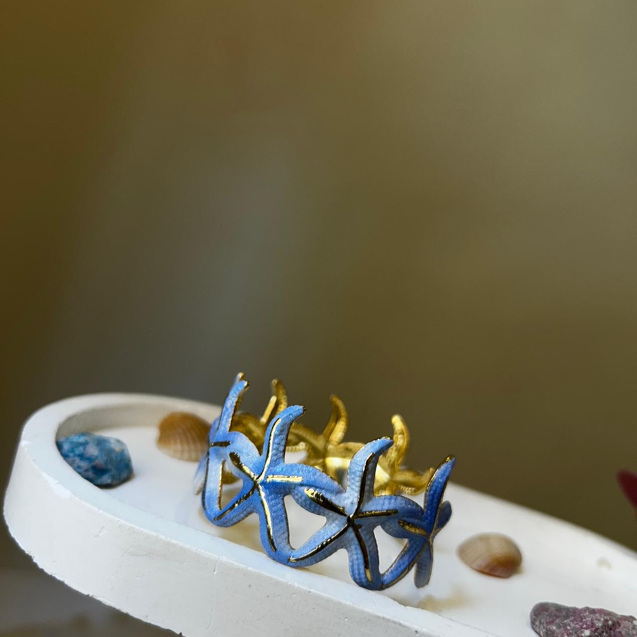Pastel Starfish Cuff Bracelet