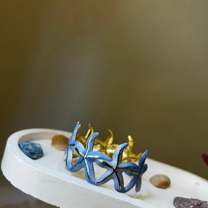 Pastel Starfish Cuff Bracelet