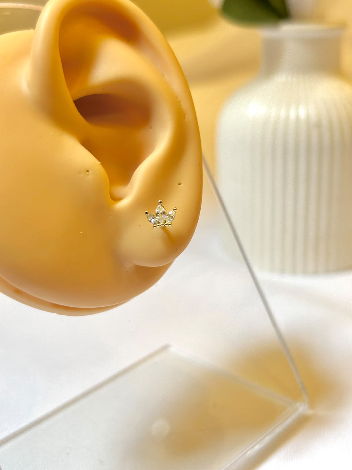 Crystal Crown Trio Piercing
