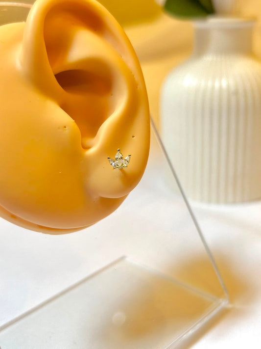 Crystal Crown Trio Piercing