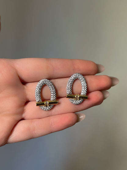 Modern Two-Tone Hoops