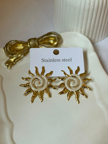 Golden Summer Sun Earrings