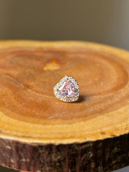 Pink Heart Radiance Piercing