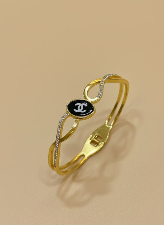 Infinite Noir Crystal Bangle
