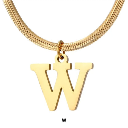 Golden letters Necklace