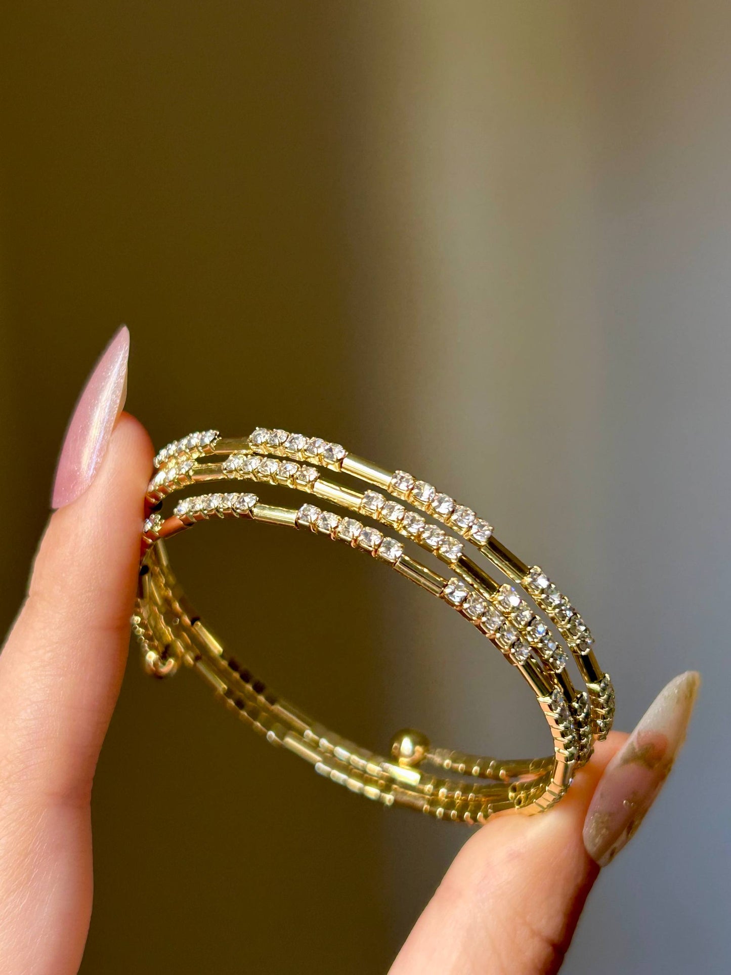 Triple Crystal Glaze Bangle