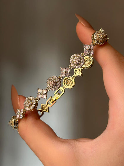 Celestial Blossom Tennis Bracelet