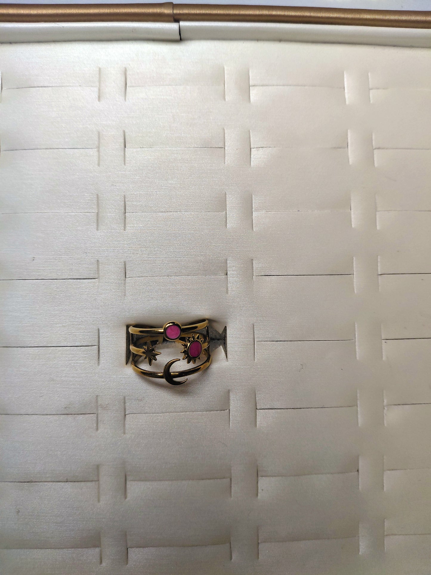 Radiant Pink Enamel Ring