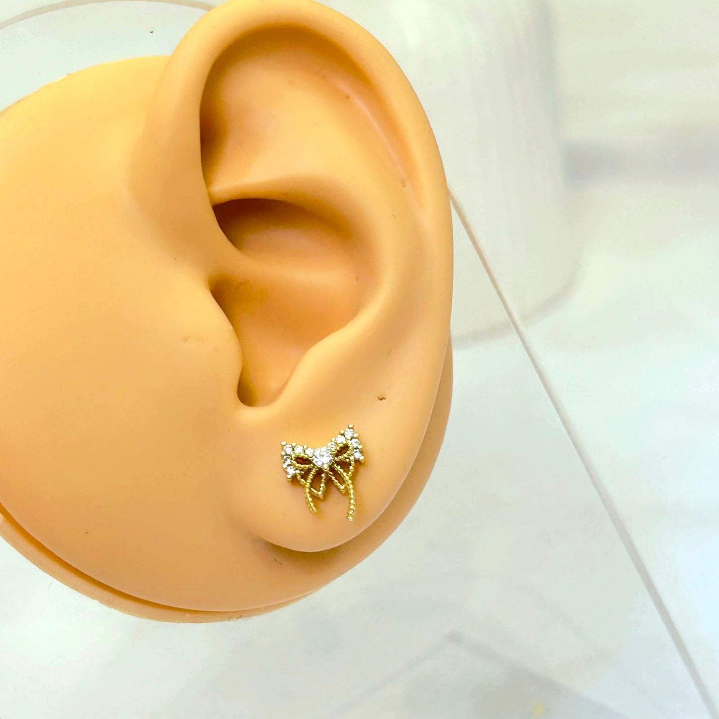 Vintage Crystal Ribbon Piercing