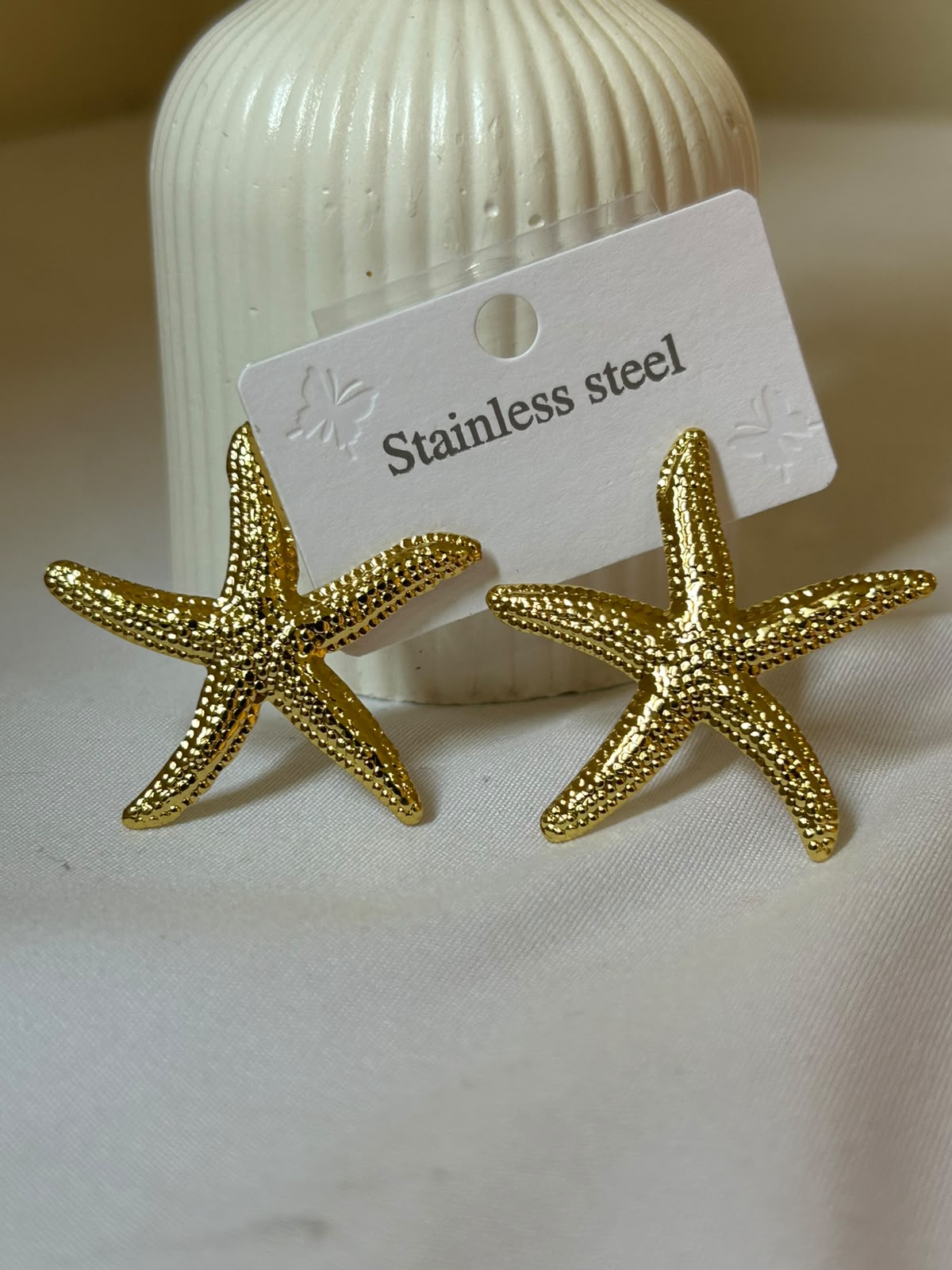 Golden Starfish Jewelry Set