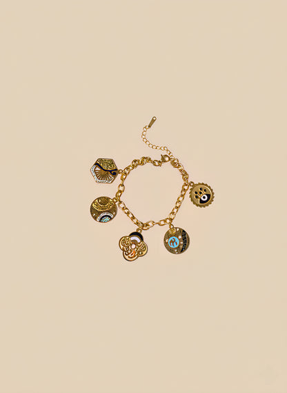 Heritage Gold Charm Bracelet