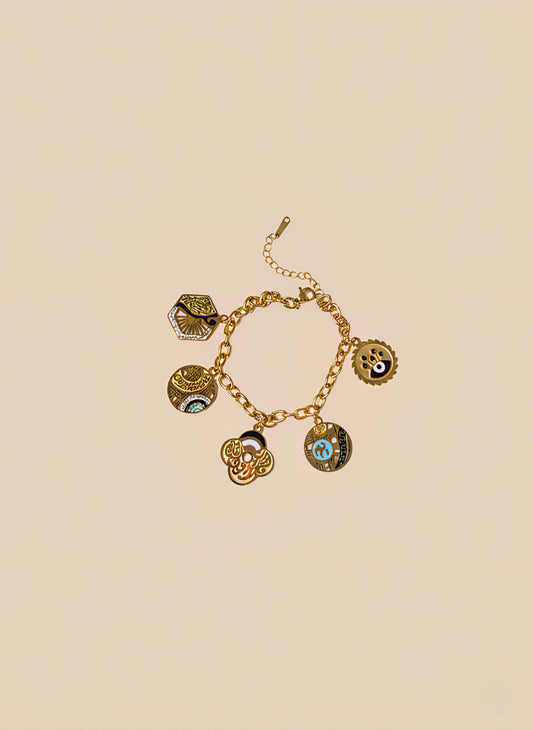 Heritage Gold Charm Bracelet
