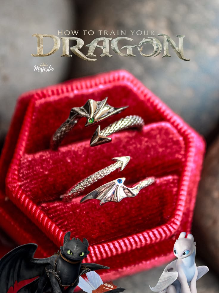 Night & Light Fury Couples Rings
