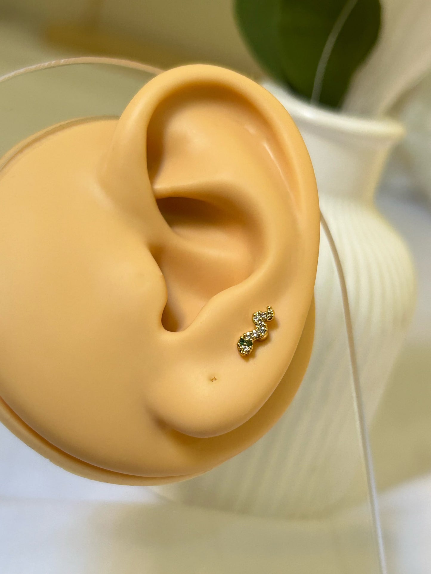 Mini Crystal Wave Piercing