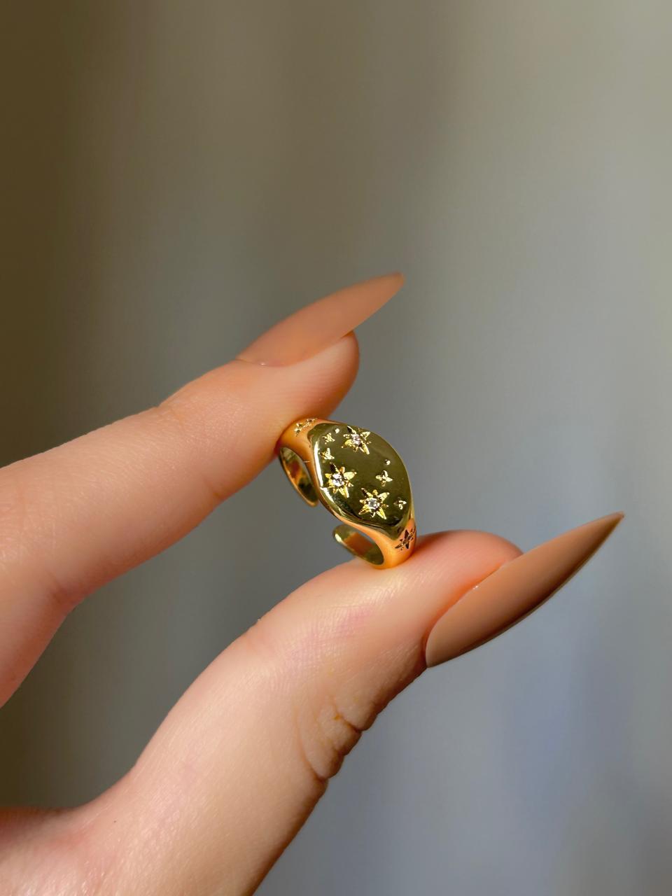 Celestial Star Pinky Ring