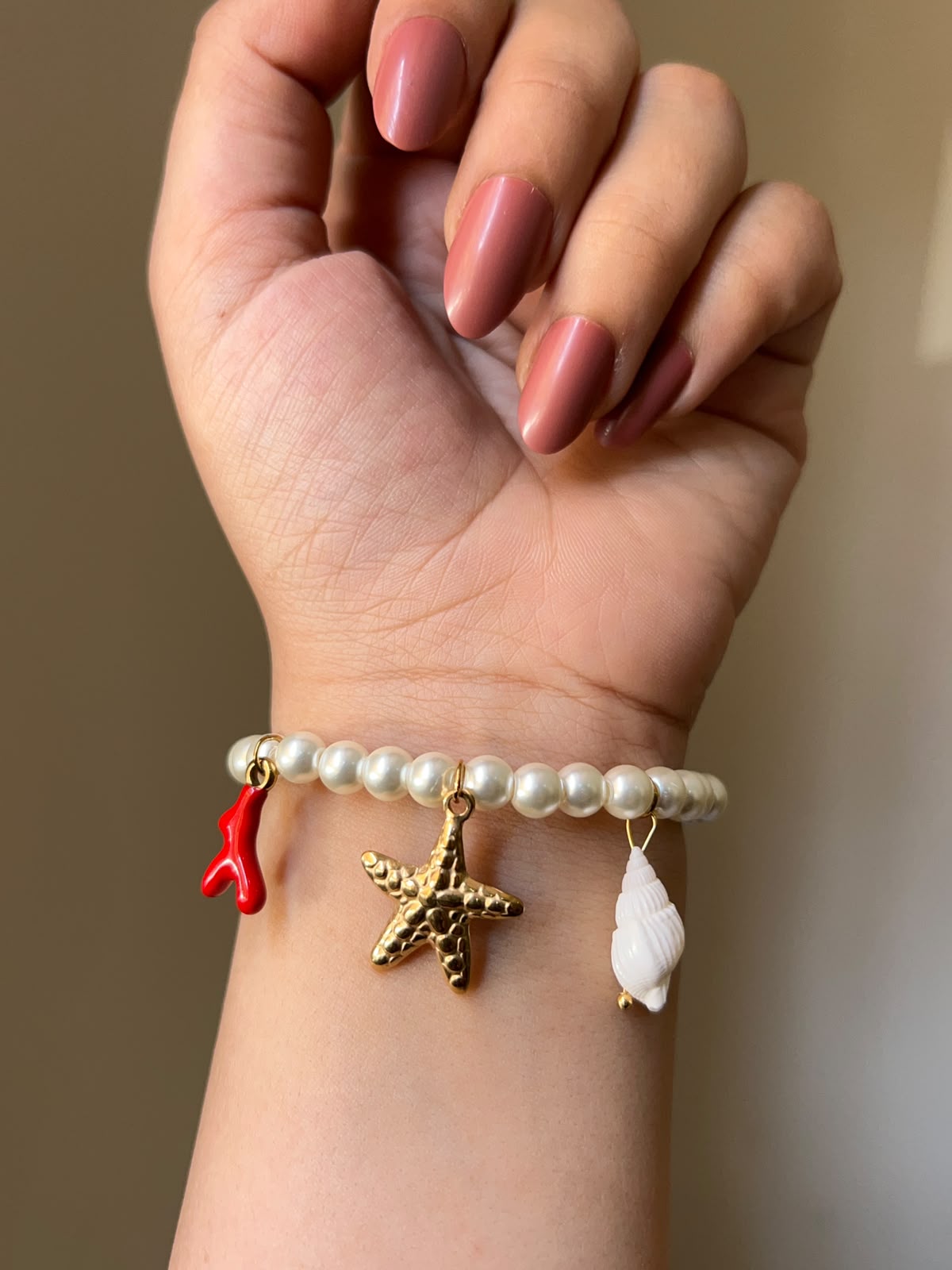 Golden Starfish Jewelry Set
