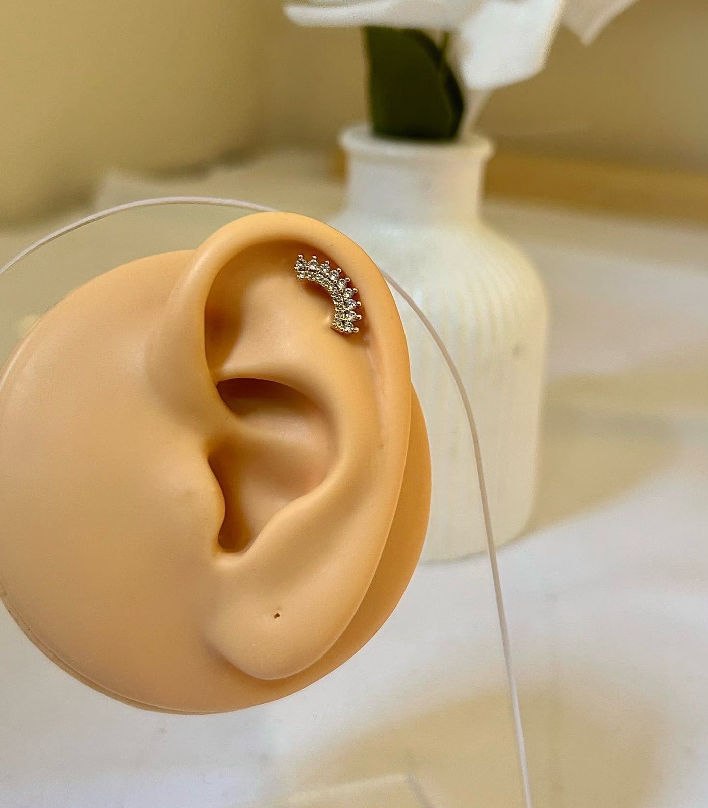 Shimmering Arch Crystal Piercing