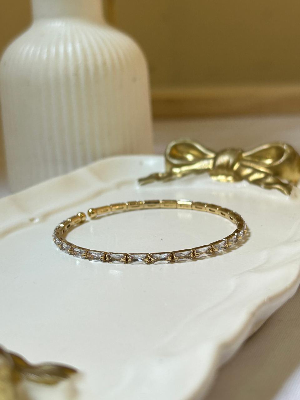 Golden Hour Crystal Bangle