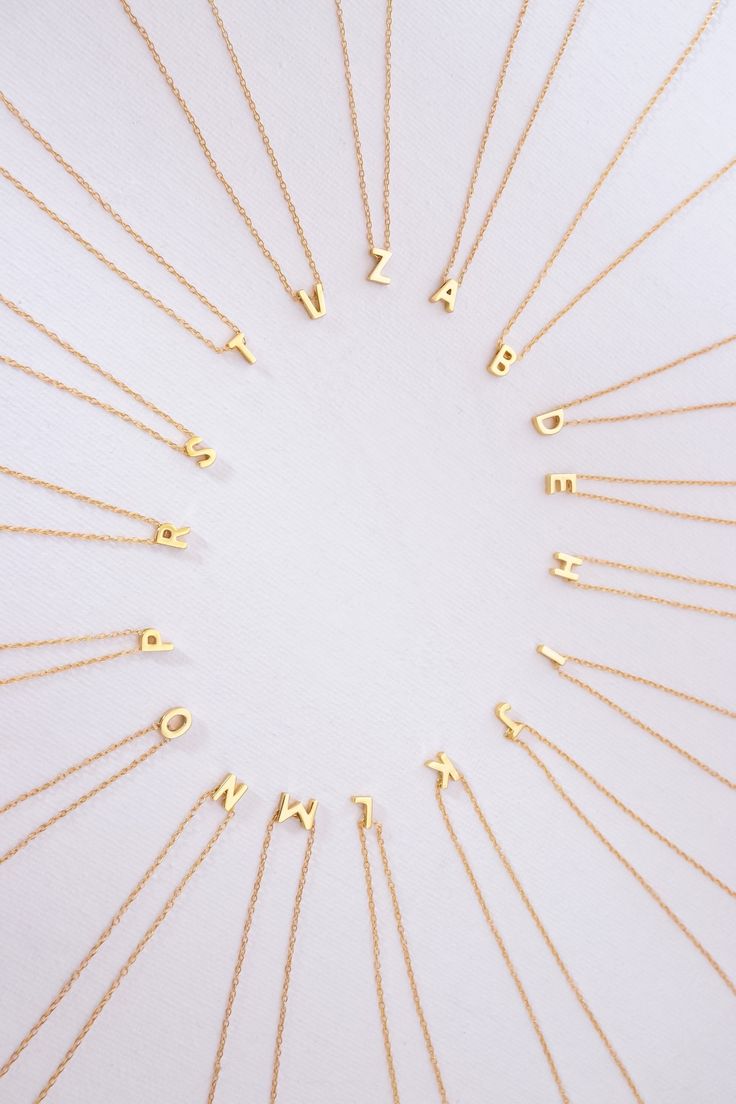 Golden letters Necklace