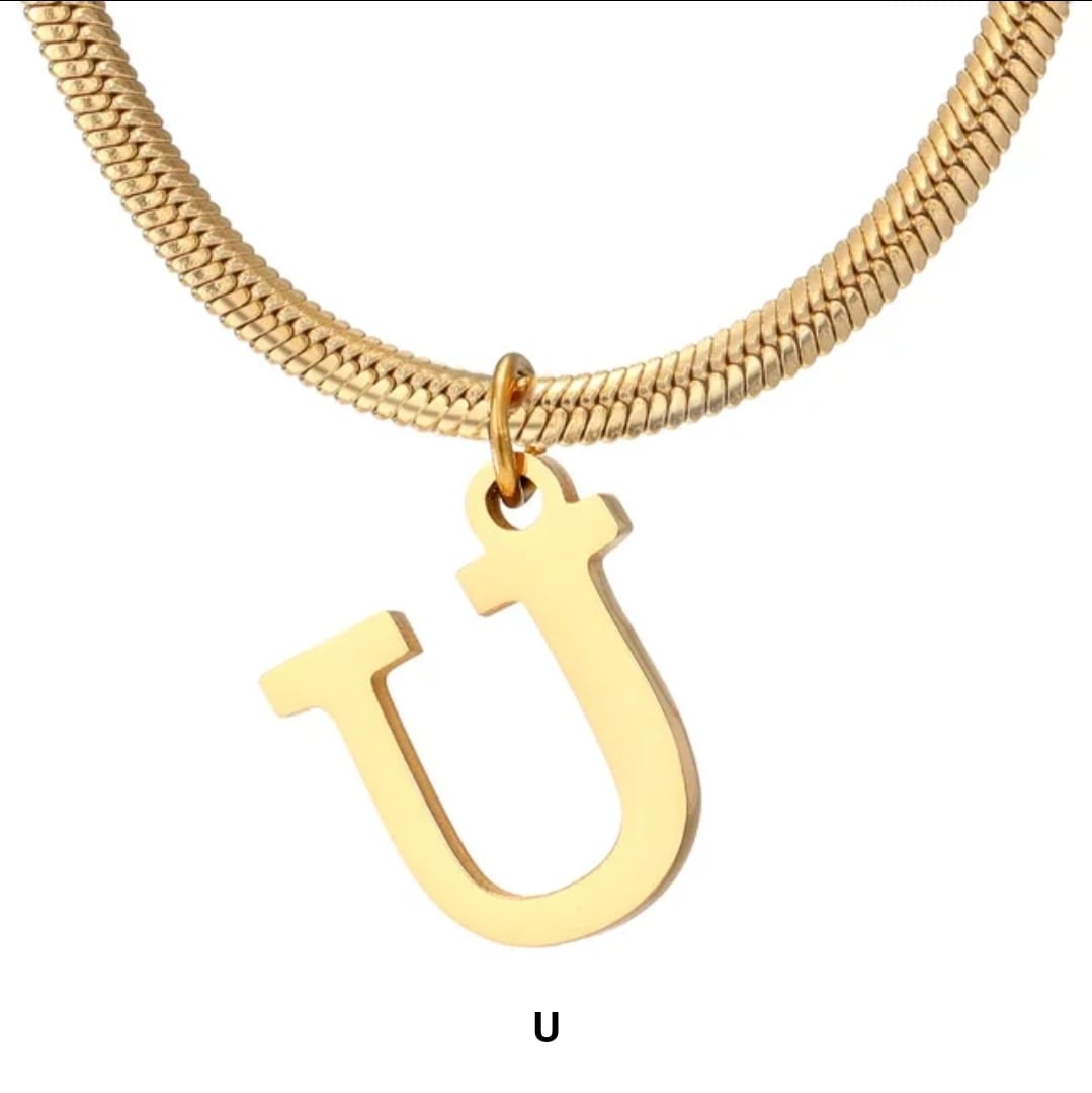 Golden letters Necklace