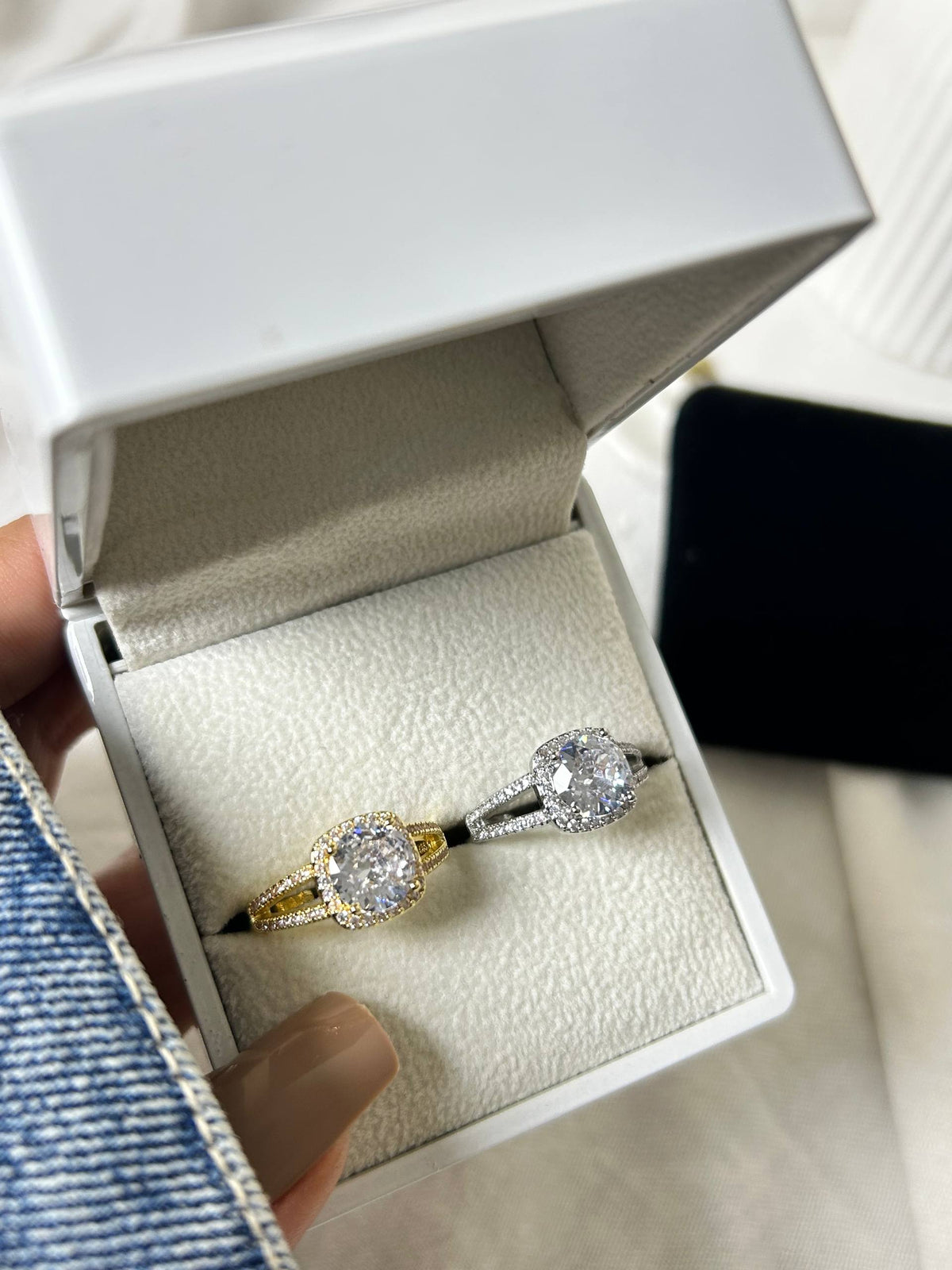 Classic Cushion Halo Ring