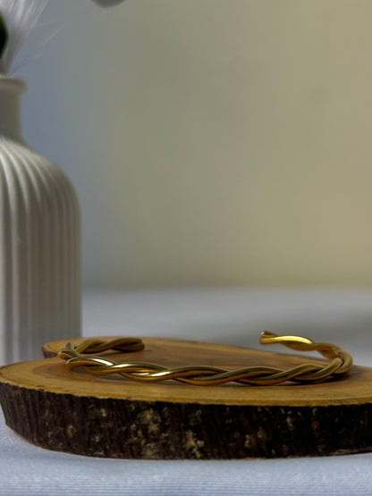 Golden Twist Bangle