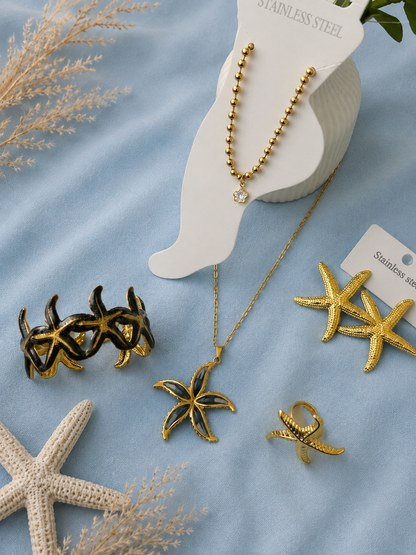 Onyx Starfish Elegance Set