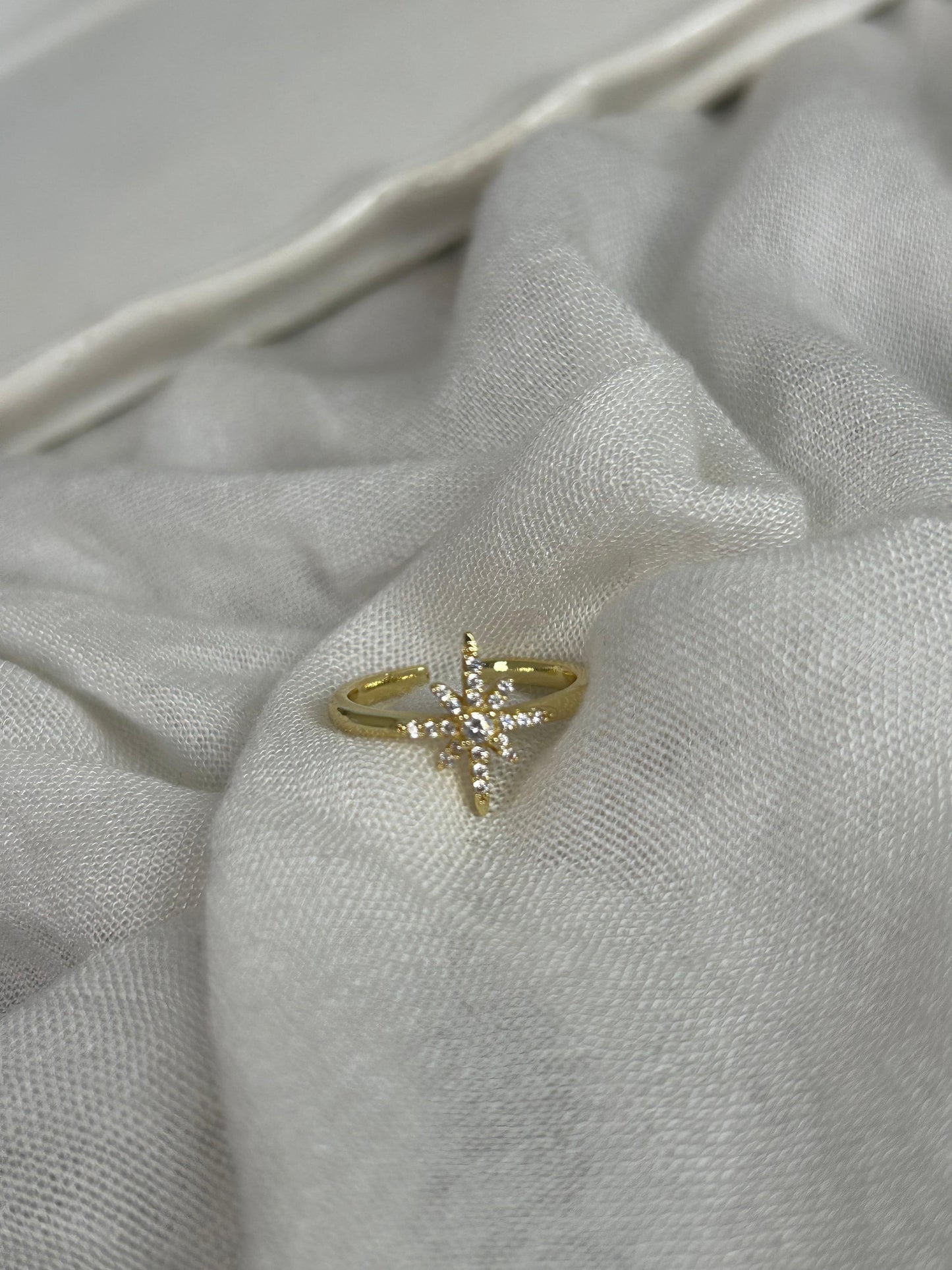 Sparkling North Star Ring