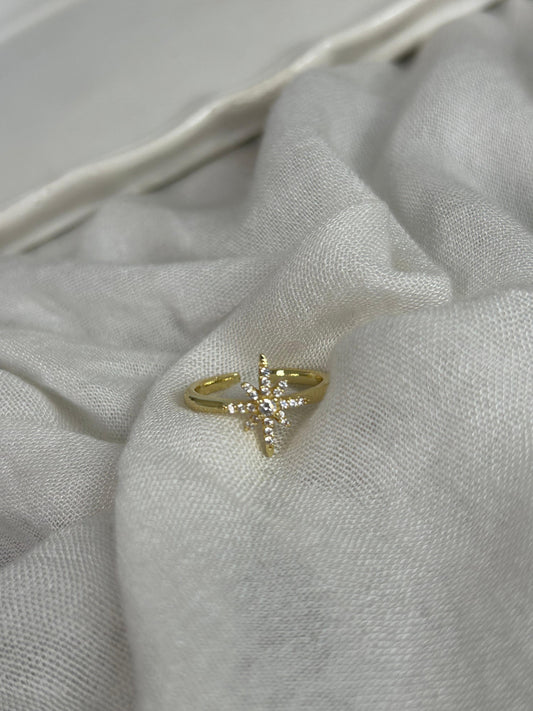 Sparkling North Star Ring