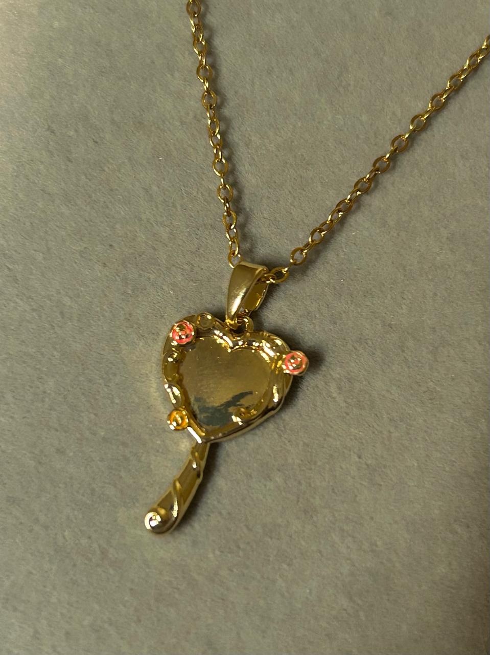 Barbie’s Diamond Castle Mirror Necklace