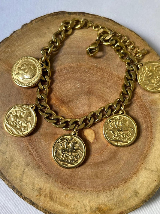 Vintage Sovereign Link Bracelet
