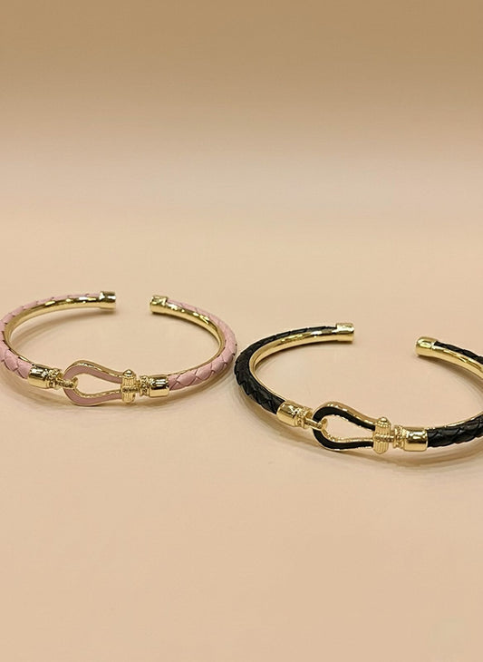 Midnight & Blush Enamel Cuffs