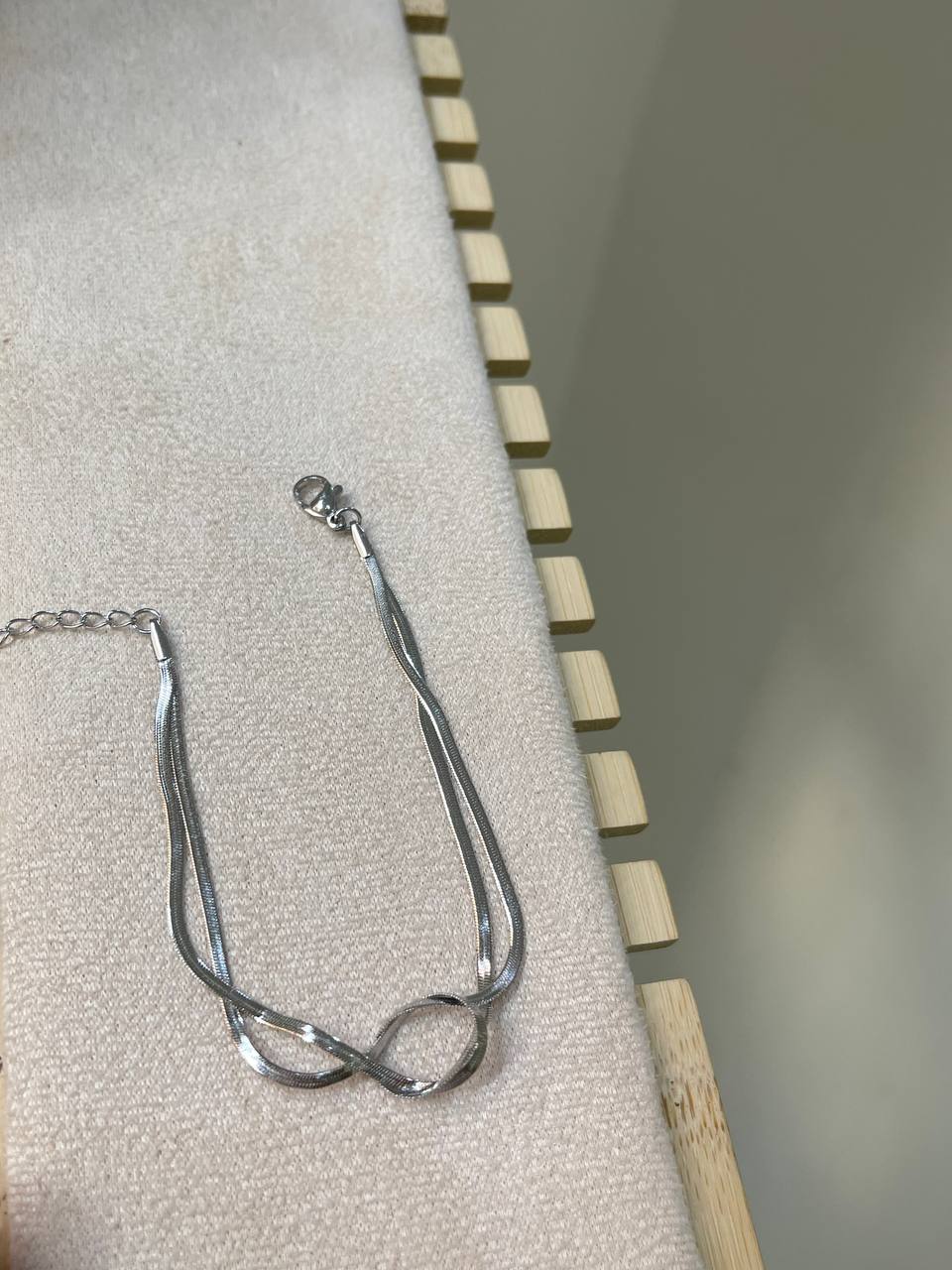 Silver Snake Knot Bracelet