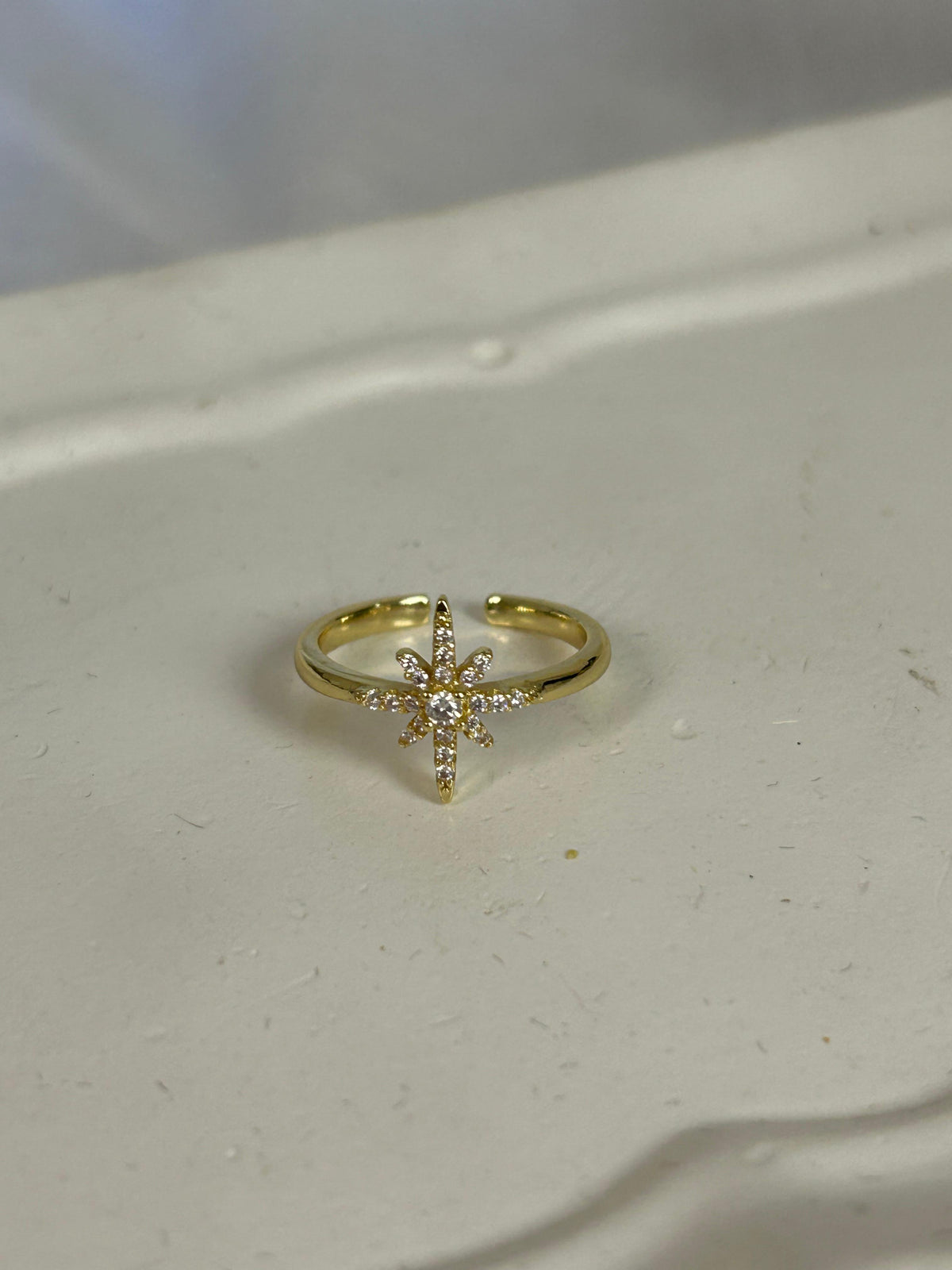 Sparkling North Star Ring