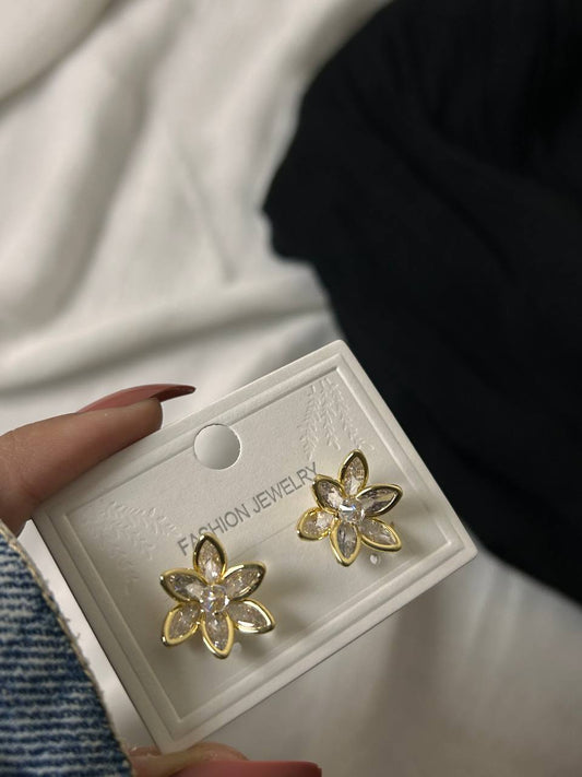 Radiant Floral Stud Earrings