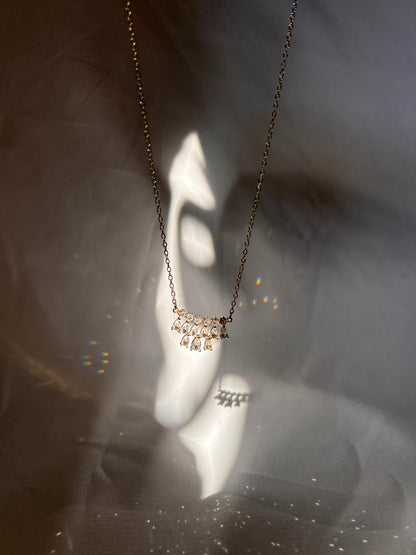 Sparkling Drip Crystal Necklace