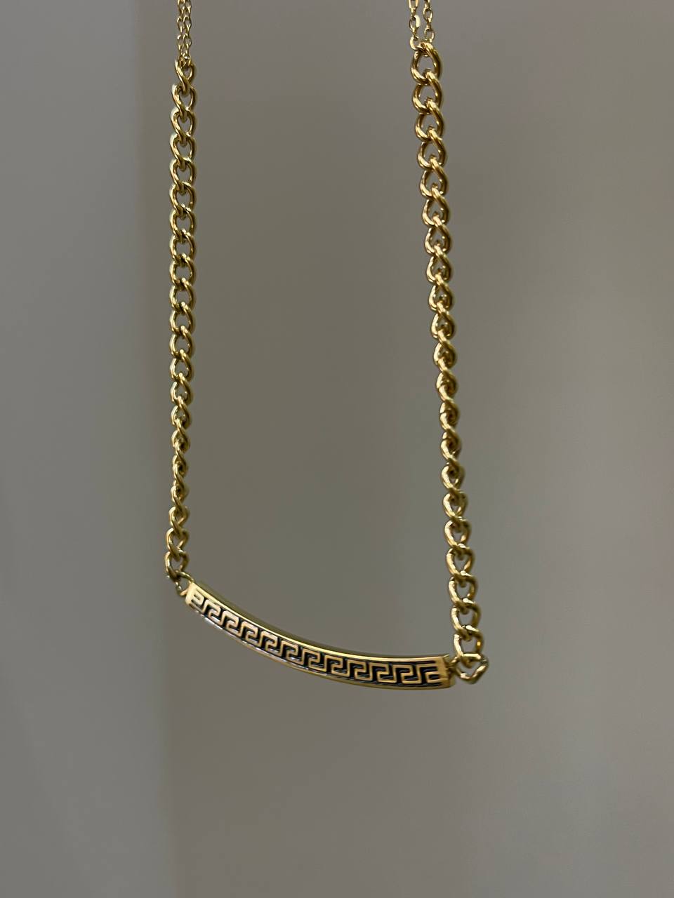 Grecian Gold Bar Necklace