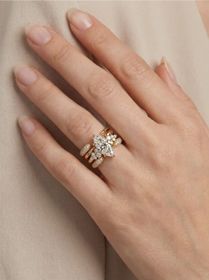 The Marquise Wings Luxury Zirconia Stack