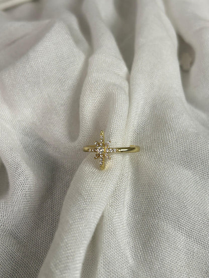 Sparkling North Star Ring