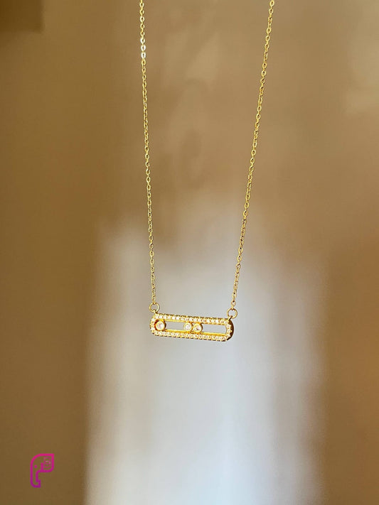 Moving Diamond Necklace