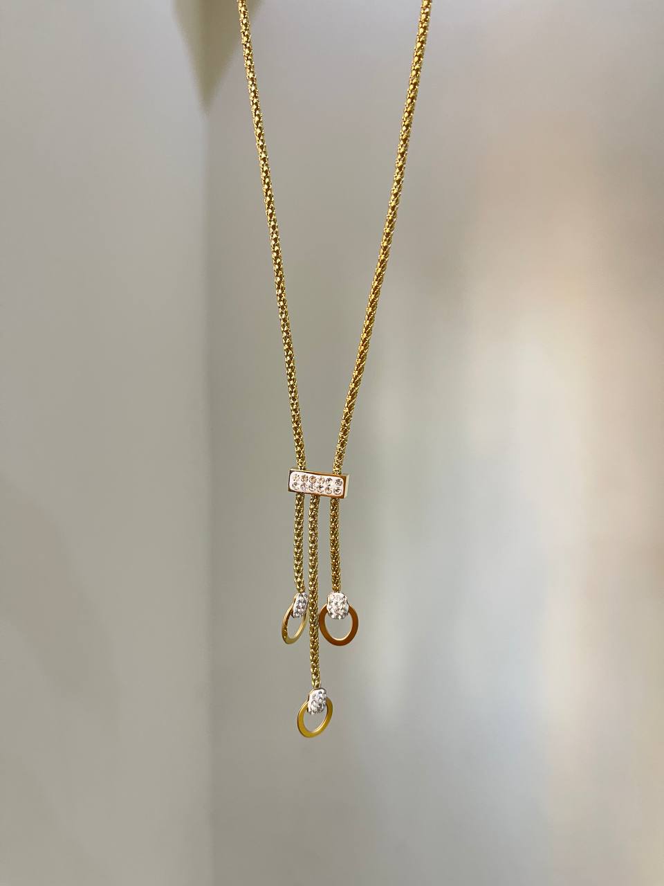 Golden Cascade Tassel Necklace