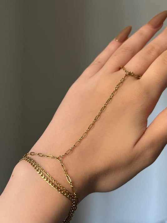 Boho Gold Slave Bracelet