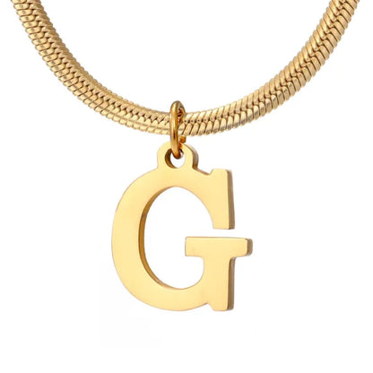 Golden letters Necklace