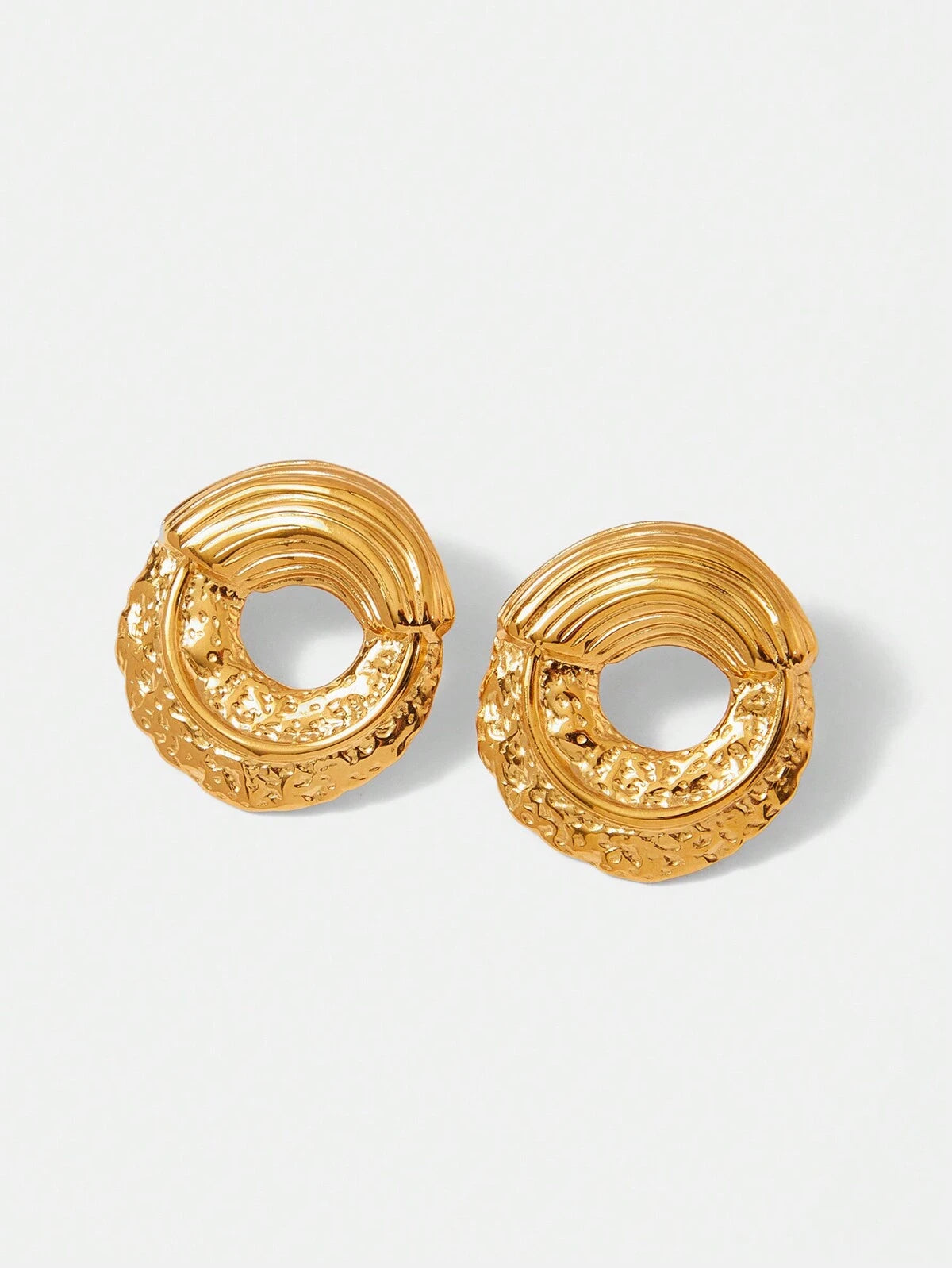 Golden Crescent Hoops
