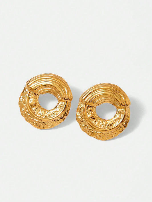 Golden Crescent Hoops